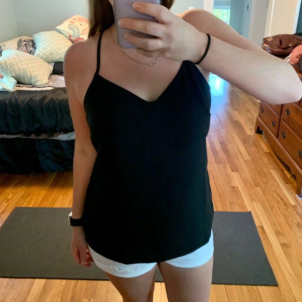Black tank top